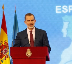 Su Majestad el Rey durante su intervención